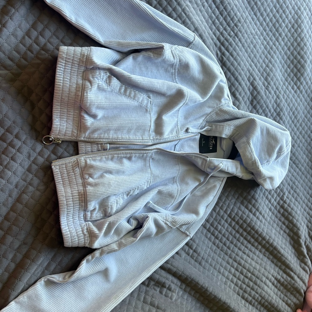 Hollister california blue crop top jacket